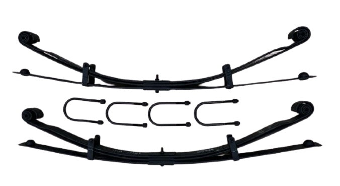 Parabolic Leaf Springs Rear Suspension - Standard Height With Bars