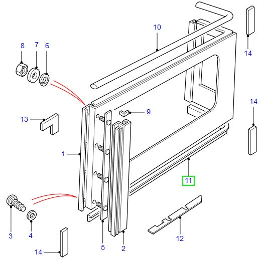Seal Lower Side Rear Qtr  - PR2 ALLMAKES