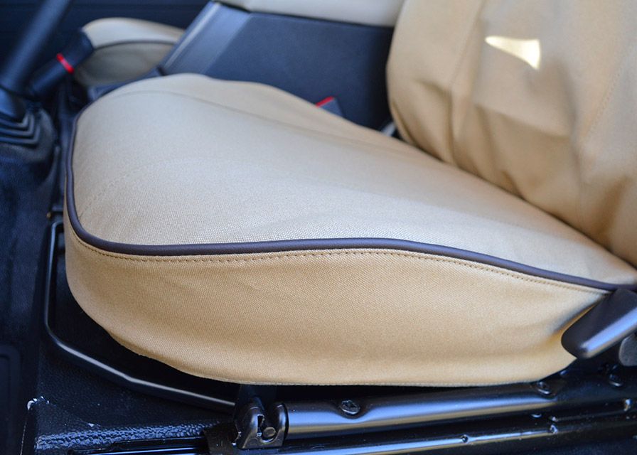 Canvas Seat Covers Sand 07>