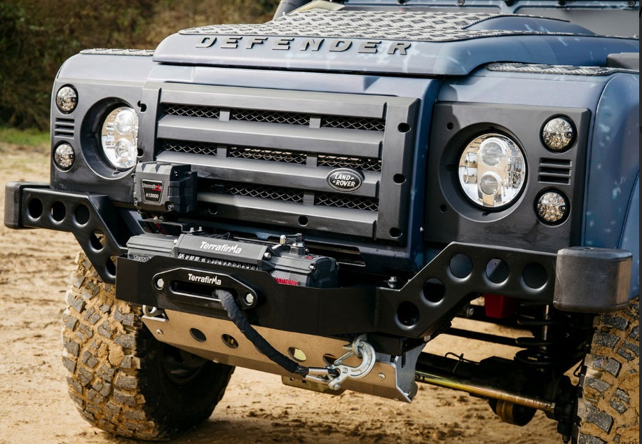 Terrafirma skeleton cranked winch bumper defender with ac
