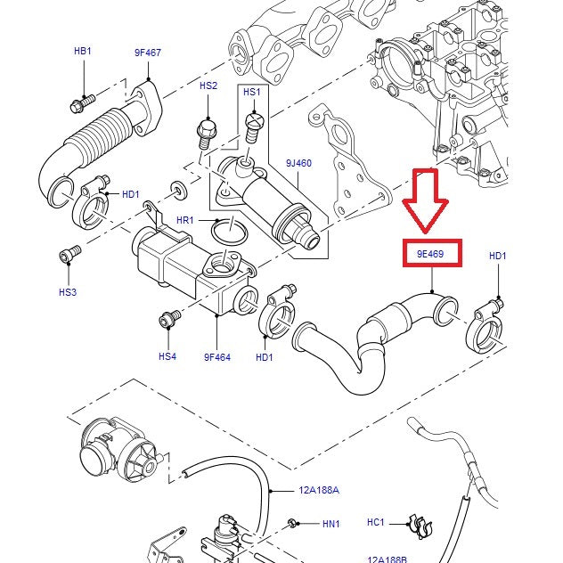 Manguito Válvula Recirculación Gases