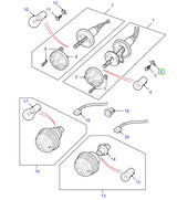 NUT - HEX. - U-BOLT - 5 units
