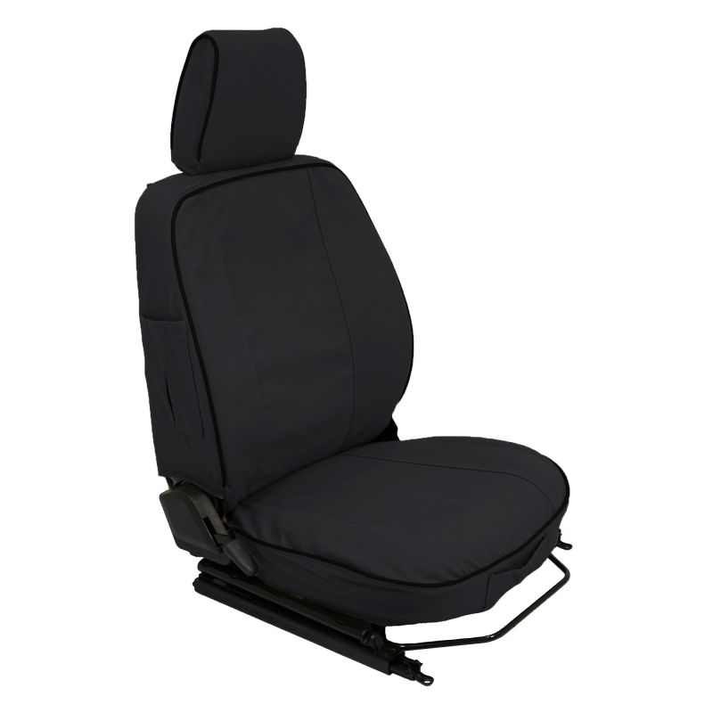 Protective Covers for Front Outer Seats - Black Color - Pair