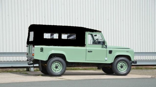 Hood Black Full 110 - With side Windows - AG PARTS