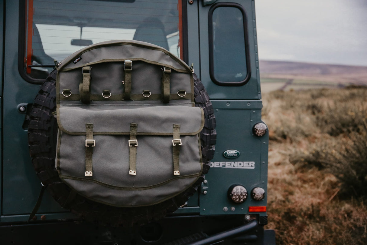 Canvas Wheel Cover Storage Bag - Khaki