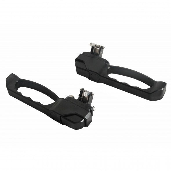 Exterior Handles - Black - Pair - Without cylinder - EXMOOR TRIM