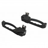 Exterior Handles - Black - Pair - Without cylinder - EXMOOR TRIM