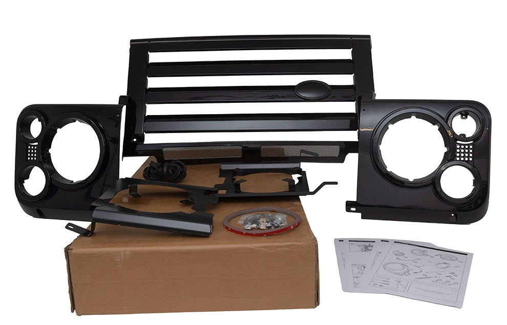 SVX Style Grill & Head Lamp Surround Black - ALLMAKES