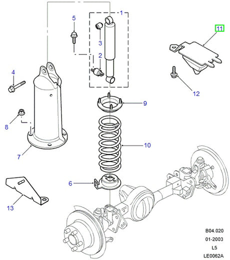 Bump Stop - Rear and Front - EUROSPARE