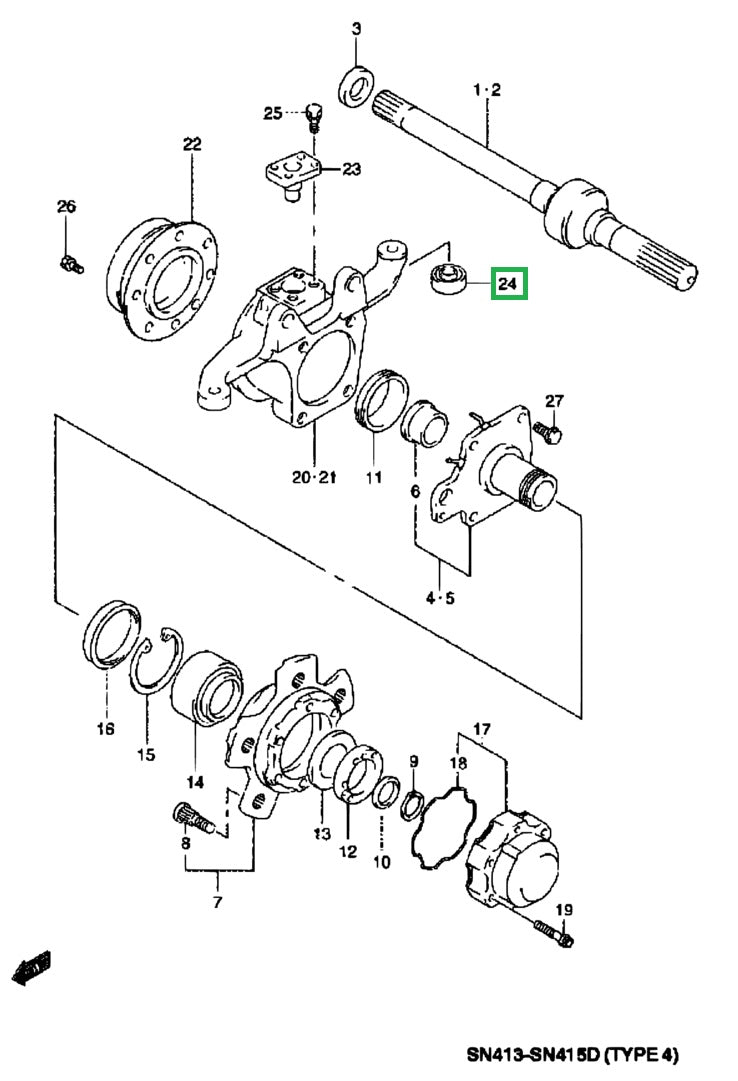 Bearing Swivel Pin Housing rpd