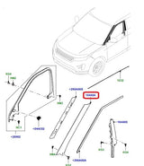 Front Molding - A Pillar - Right Side - External - GENUINE LAND ROVER