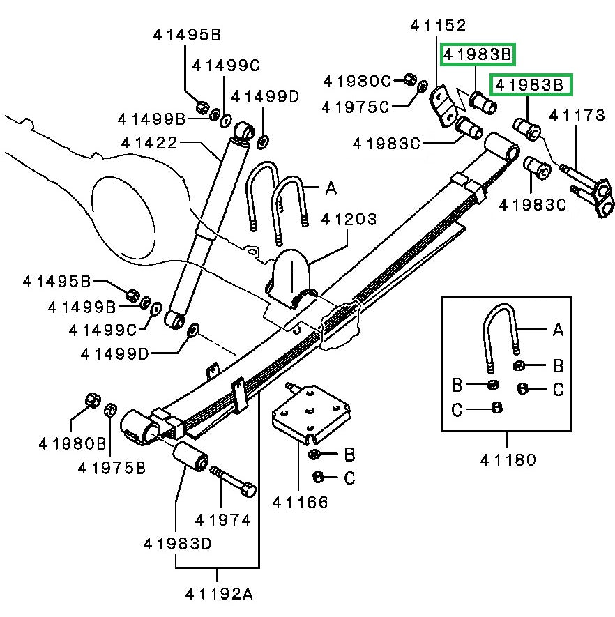 Rear Shackle Bush