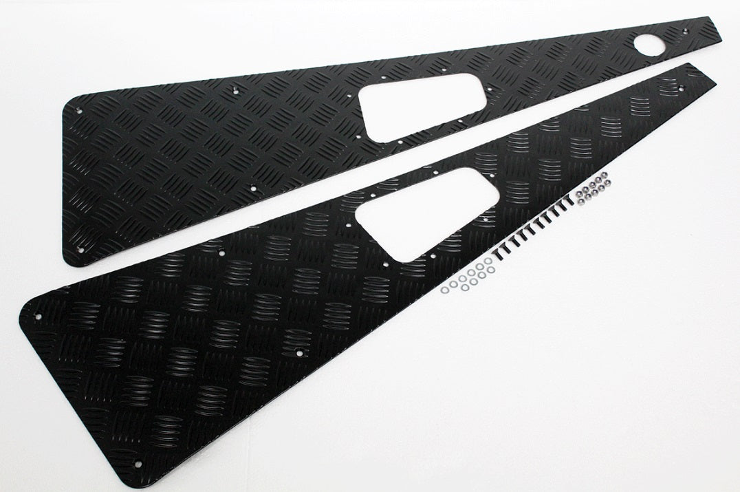 3mm Premium Wing Top Protectors - Black - Right hand aerial hole