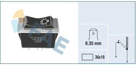 Light Switch - Push Button - FAE