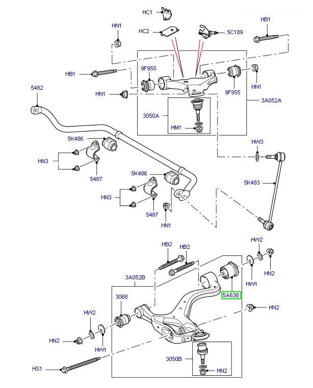 Bush lower arm