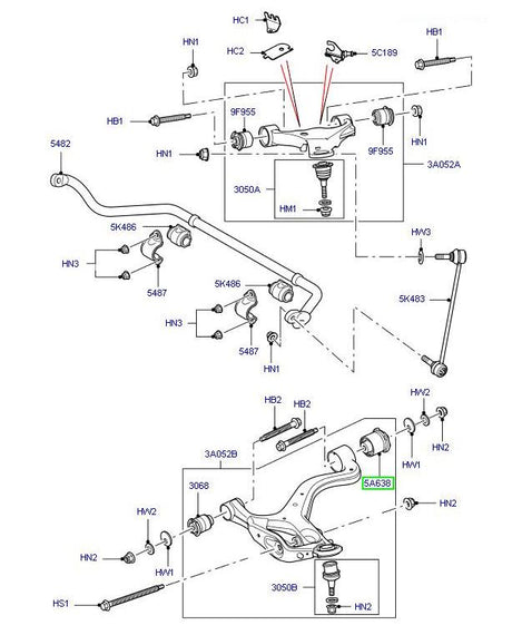 Bush lower arm