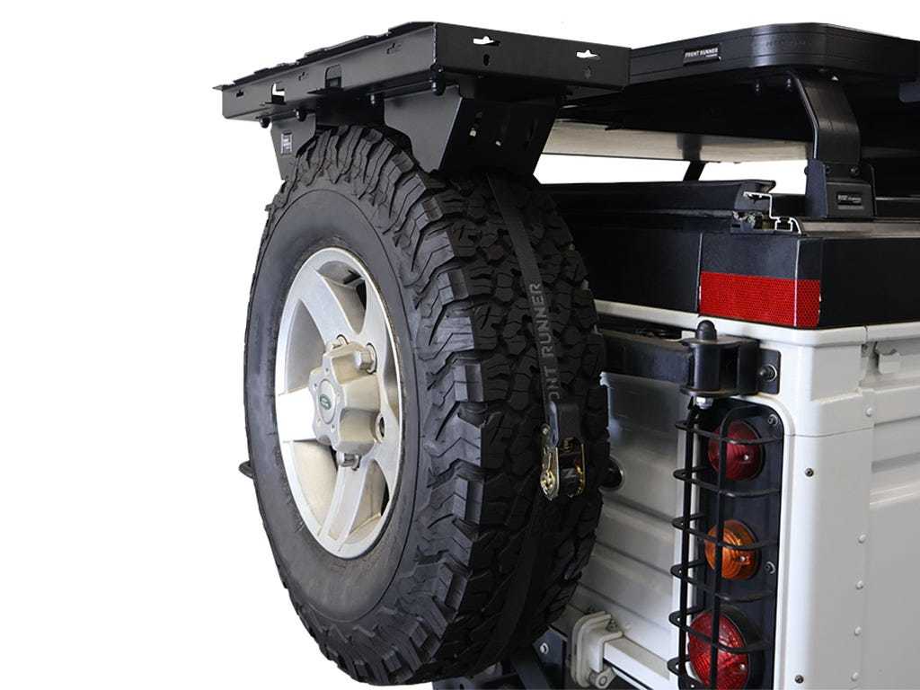Spare wheel mounted shelf