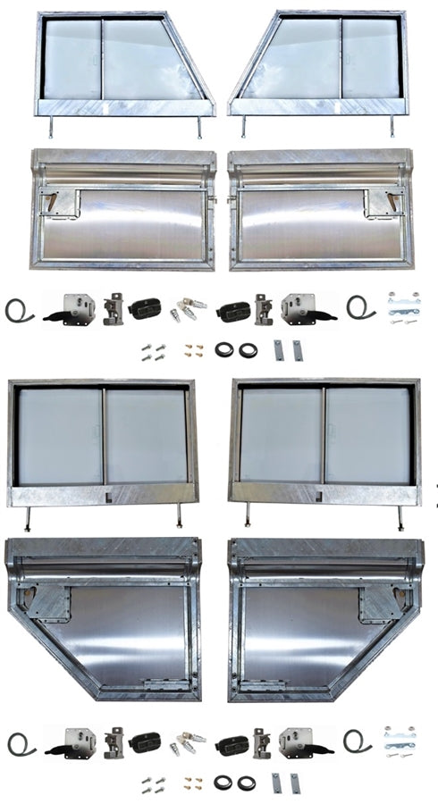 Door Conversion Kit - Front and Rear - Galvanized - AG PARTS