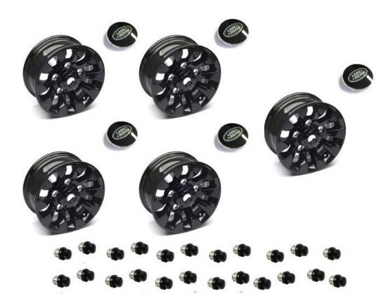 Kit of 5 Alloy Wheels 16" Sawtooth - 16X7 - ET20 With Screws and Wheel Caps