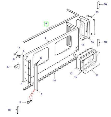 Seal Glass Upper RH - ALLMAKES