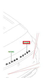 Name Plate - Plastic - "ROVER" - GENUINE LAND ROVER