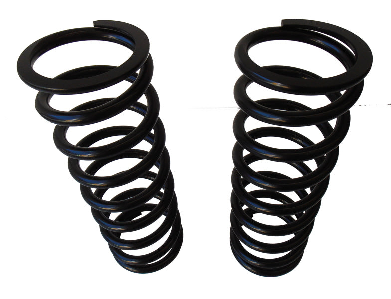 Pair of front springs +5 cm black