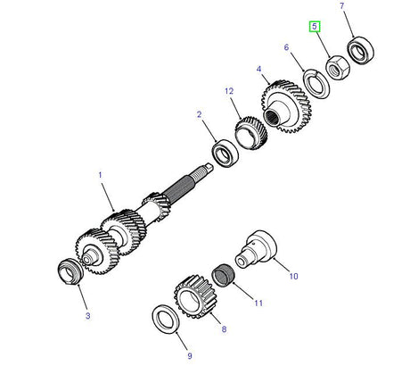 Nut Countershaft