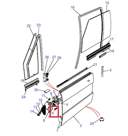 Door Hinge Screw