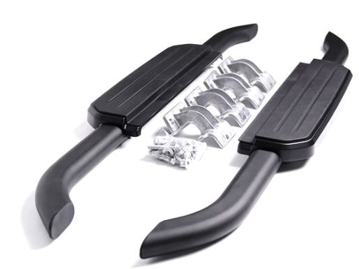 Side Steps Kit - Black - New Defender 90 - OEM