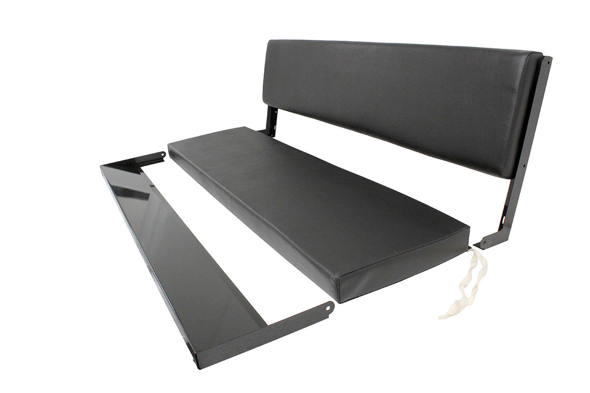 LWB Rear Seat Bench - Black Vinyl - Length 1200mm - ALLMAKES