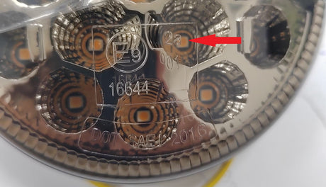 95mm LED Indicator lights SMOKED - DEF