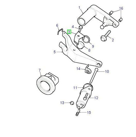 Clutch Release Pivot Clip - Price Per Unit