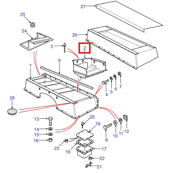 Battery Box - Under LHS Seat - AG PARTS