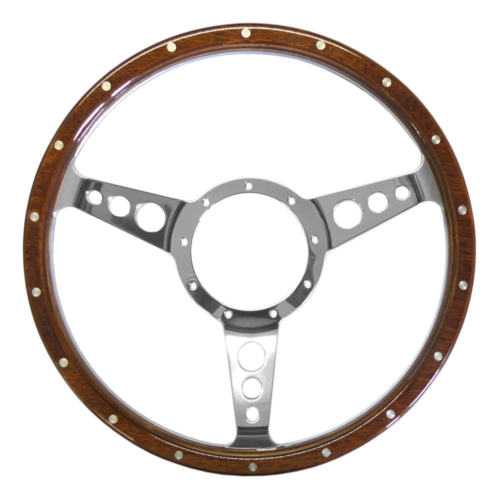 15 Inch Classic Woodrim Steering Wheel