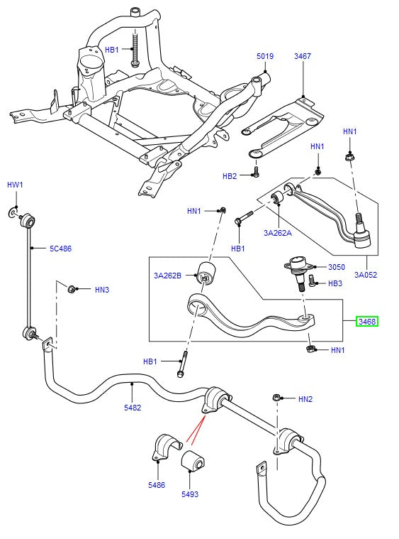 Suspension Arm Upper LH