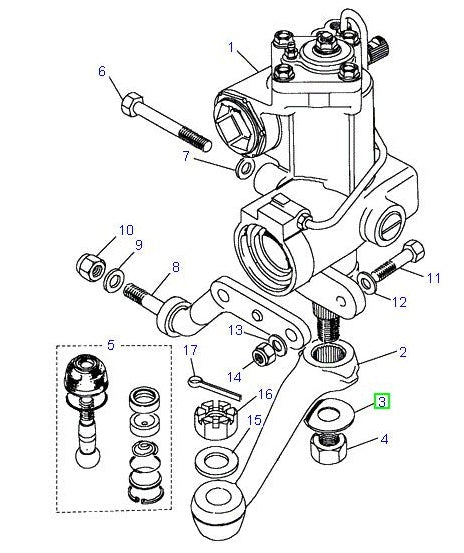 Washer - Drop Arm TAB - Steering Box - ALLMAKES