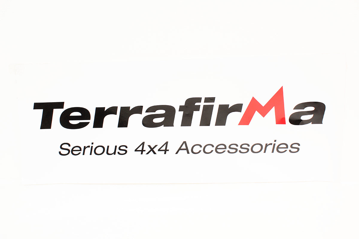 Terrafirma sticker 650mm x 250mm