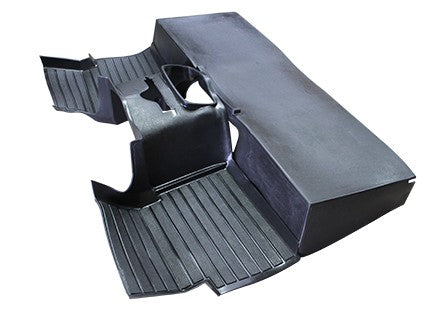 Floor panel - Front - 2 pieces - Black - EXMOOR TRIM
