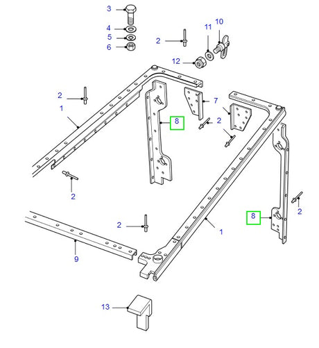 Capping Corner RH - AG PARTS