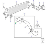 Hose - intercooler - td5 - rubber - intercooler to turbo - df0 - ALLMAKES 4X4