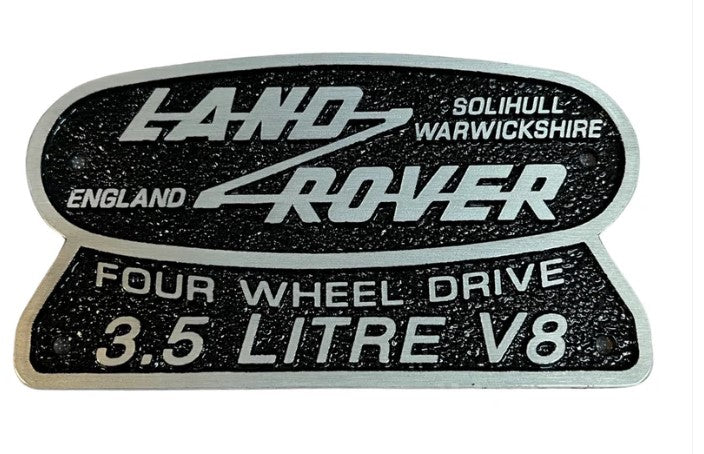 Rear badge - 3.5 V8 - AG PARTS
