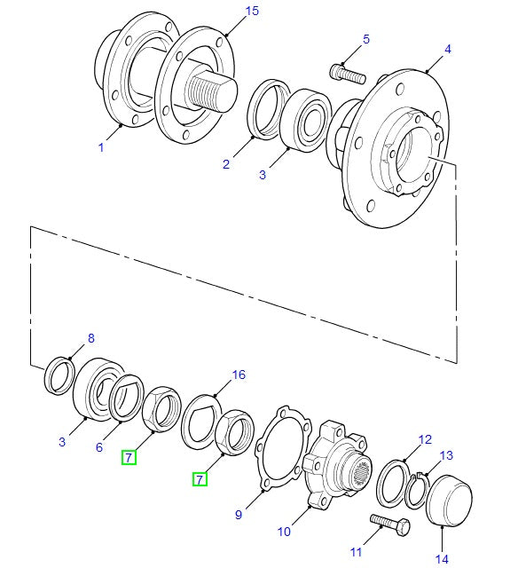 Retaining nut - AG PARTS