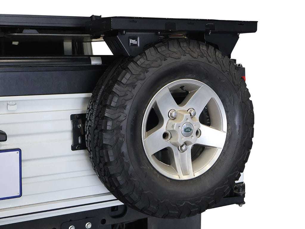 Spare wheel mounted shelf