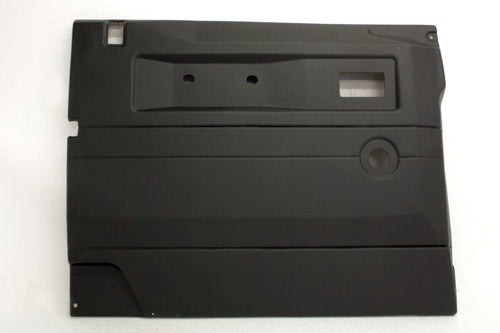 Black lh push button front door card with manual windows def upto 2007