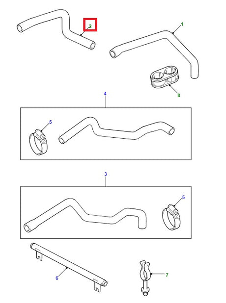 Heater Hose - RHD - ALLMAKES 4X4