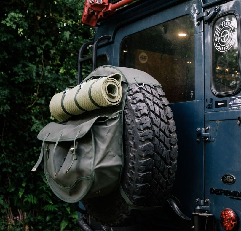 Canvas Wheel Cover Storage Bag - Khaki