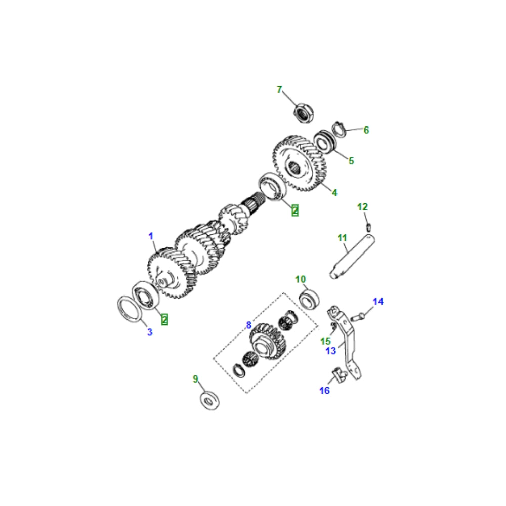 Intermediate Gearbox Shaft Bearing - SKF