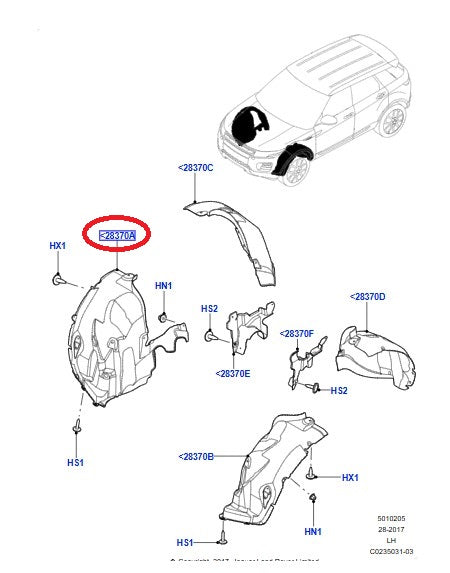 Inner Wheel Hole - Front - Right Side - EUROSPARE
