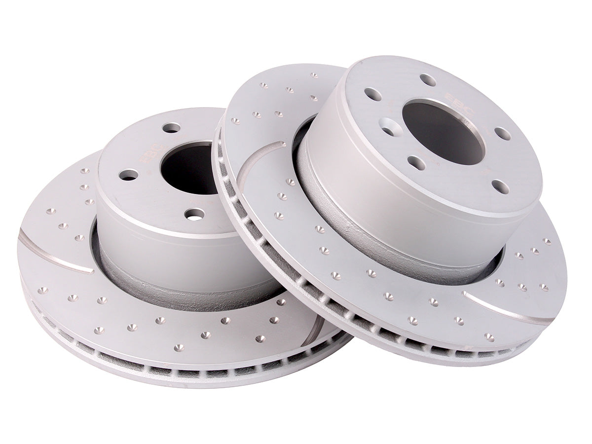 Brake Disc Frt Vented (pair) - Disco 2 - Corresponds To SDB000380 - EBC BRAKES
