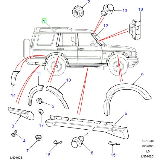 Trim - d pillar